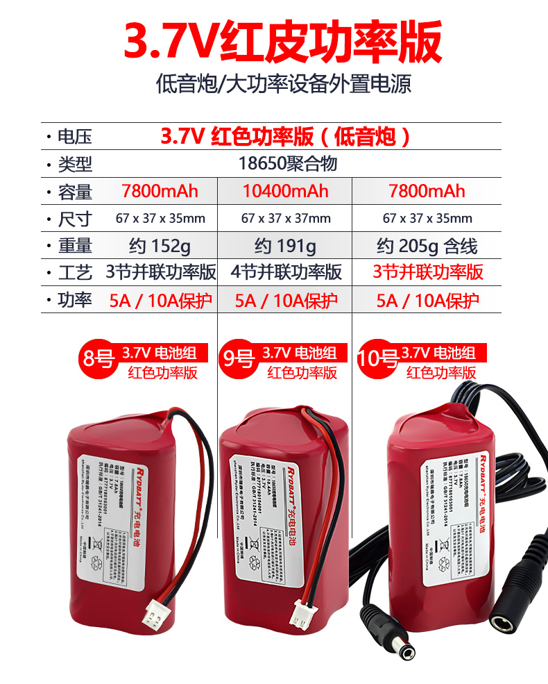 Máy nghe nhạc di động DVD7.4V Pin lithium 12 V có thể sạc lại 3.7v máy hát pin 18650 - Trình phát TV thông minh củ phát wifi 3 râu