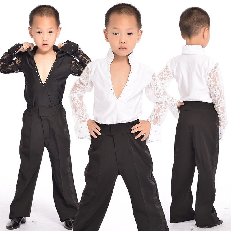 Children's Latin dance costumes new boys' performance costumes Toddler male Latin dance costumes competition suits