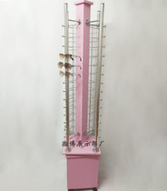 High-grade exquisite floor rotating glasses display stand with lock mobile glasses stand sunglasses display stand shelf