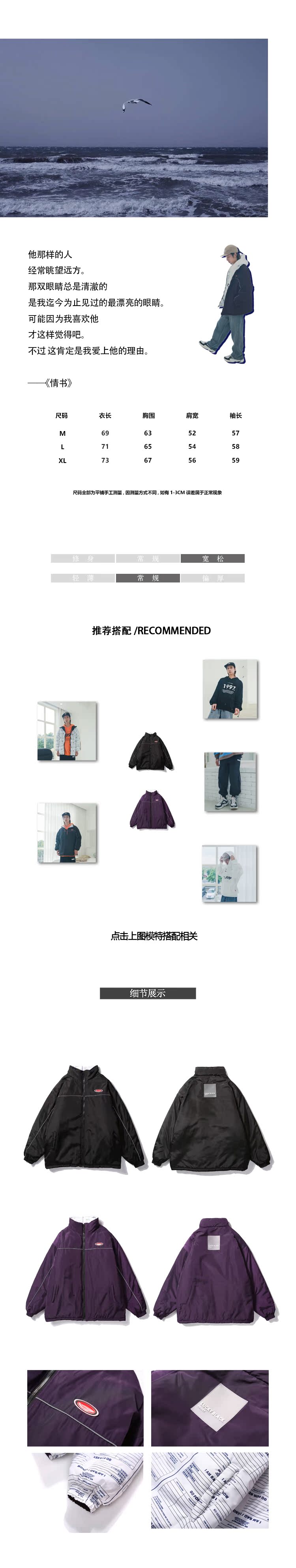 Ins mùa đông áo khoác nam và nữ hip-hop thủy triều dày hai mặt áo bông retro áo khoác cotton áo khoác local brand