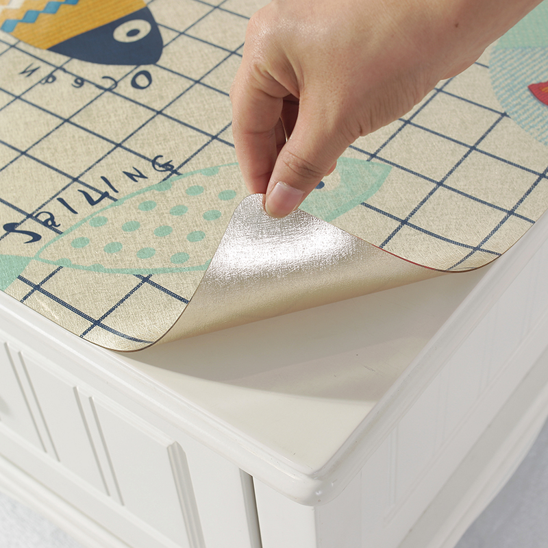 Coffee tablecloth waterproof oilproof no-wash opaque coffee table mat dining table mat pvc soft plastic glass anti-scalding home
