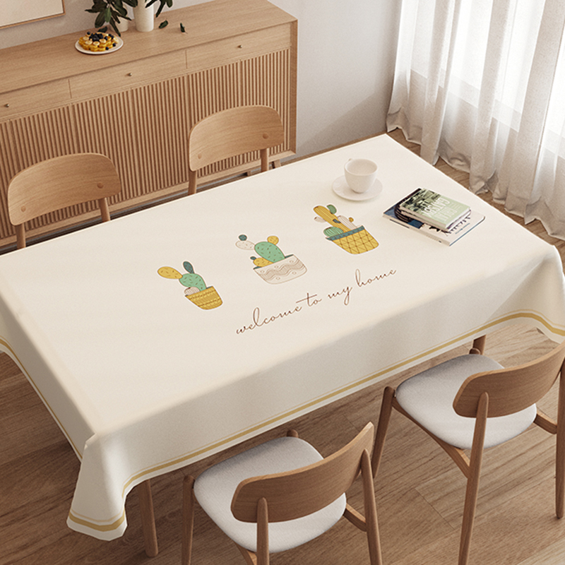 Table cloth waterproof and anti-scalding PVC table cloth rectangular table cloth for home tea table table cloth free of washing