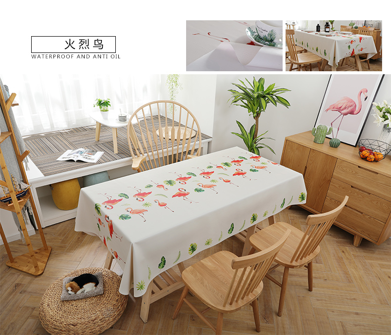 Bắc âu khăn trải bàn chống thấm nước chống bỏng dầu-miễn phí dùng một lần oh bảng mat pvc bảng vải vải cotton linen nhỏ tươi bàn cà phê mat khăn trải bàn trang trí