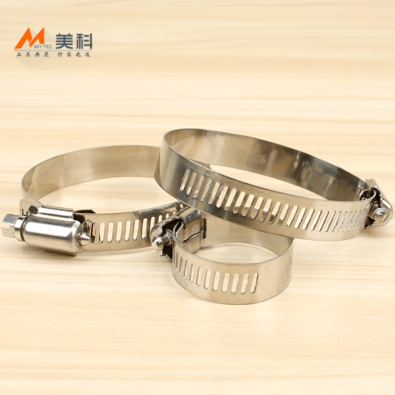 Water pipe hoop pipe clamp fixing stainless steel powerful fixing tight hoop sealing ring pipe hoop joint hand screwing throat hoop