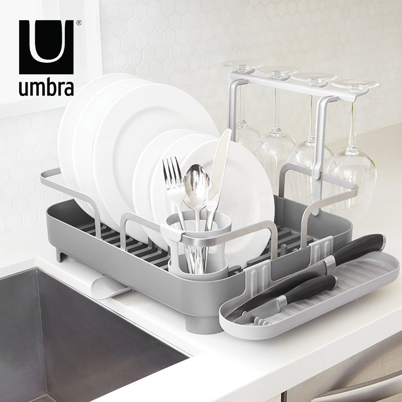 Canadian host dish rack tableware bowl cup drain rack multi-function storage storage import