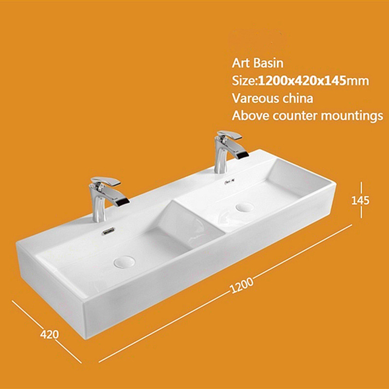 Купить Пользовательские шкафы мытья рук Двойной керамический столик ...