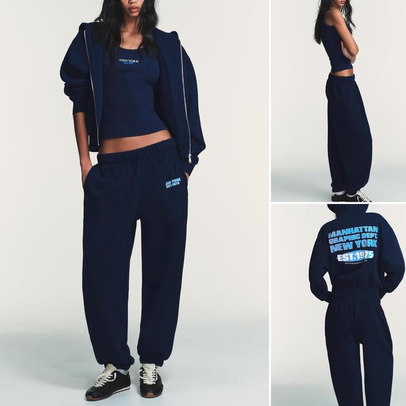 Qinchuan 26 Early Spring New Collection Printed Hooded Sweatshirt 4174028 T-Shirt 4174027 Jogging Pants 4174029 Qinchuan 26 Early Spring New Collection Printed Hooded Sweatshirt 4174028 T-Shirt 4174027 Jogging Pants 4174029
