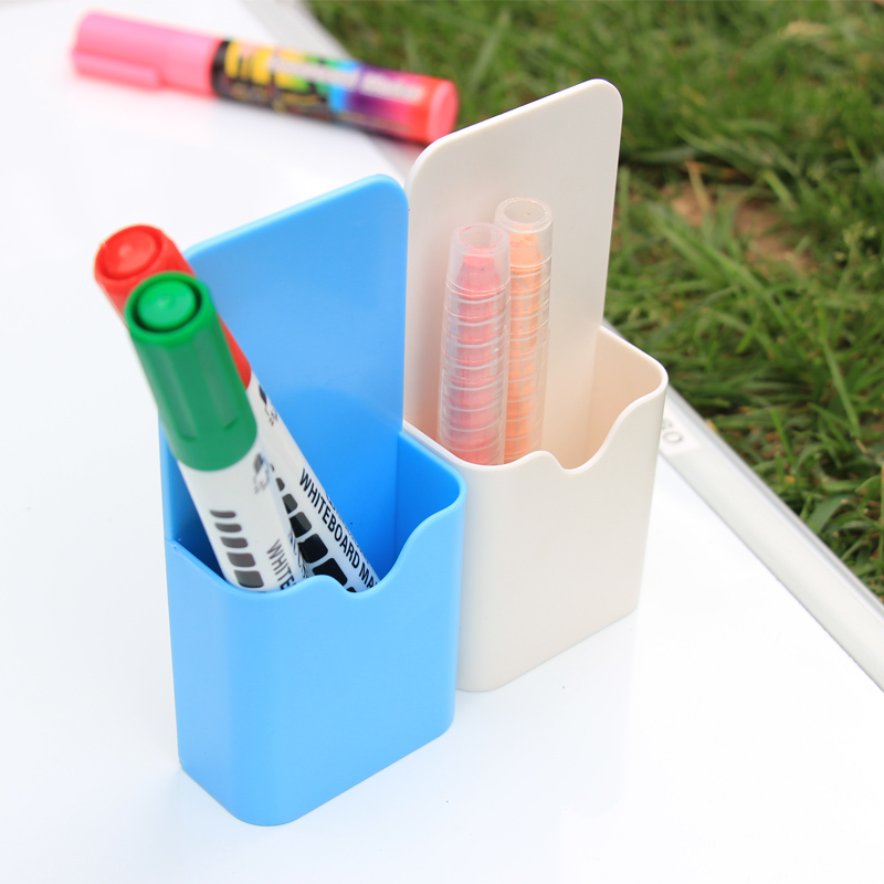 VIZ-PRO pen holder magnetic whiteboard sticker blackboard green plate pen holder pen bag containing box self-suction belt magnetism can be directly adsorbed on iron article