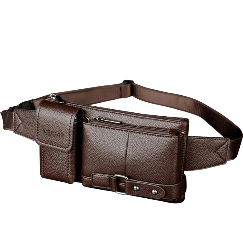 Men's multifunctional fashion chest bag waist bag mobile phone bag shoulder messenger casual bag construction site cashier wallet