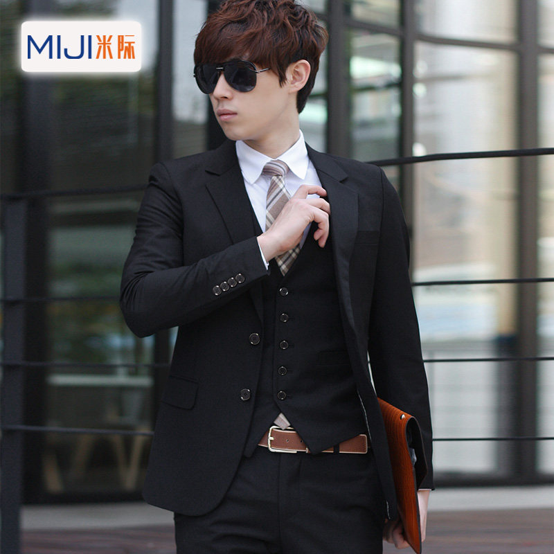 Intermi Western suit suit men's three sets of Korean version Business casual professional suits groom wedding gown spring