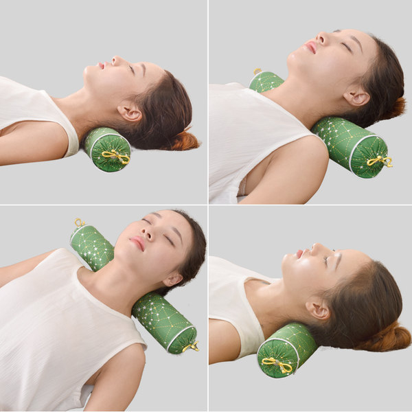 流锦 圆形护颈苦荞麦枕 天猫优惠券折后￥19包邮（￥59-40）多花色可选