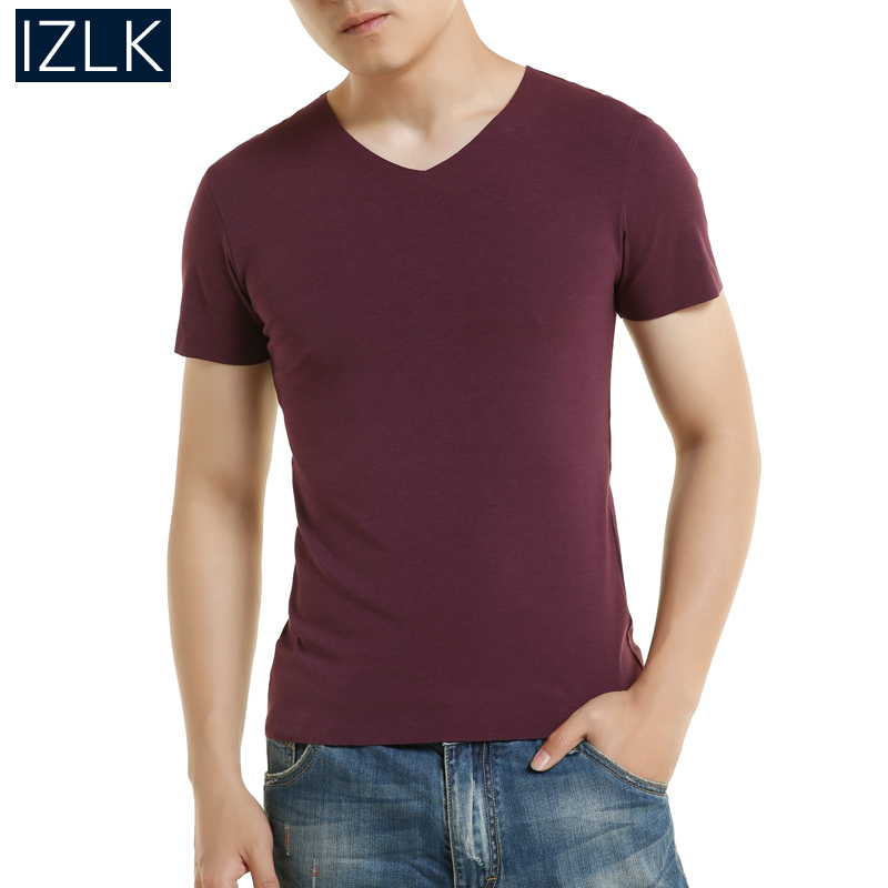Summer men's incognito short sleeve Modal cotton base undershirt Large size V-neck half sleeve sports fitness solid color T-shirt