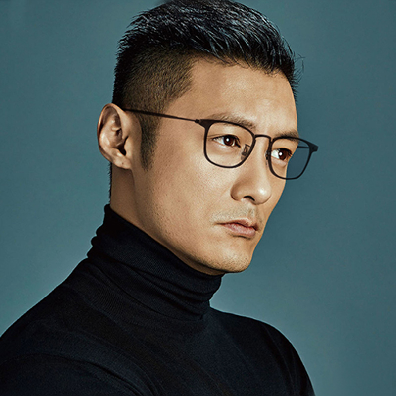 Shawn Yue's same style myopia glasses men's finished products have degree retro full-frame glasses frame female star net red frame