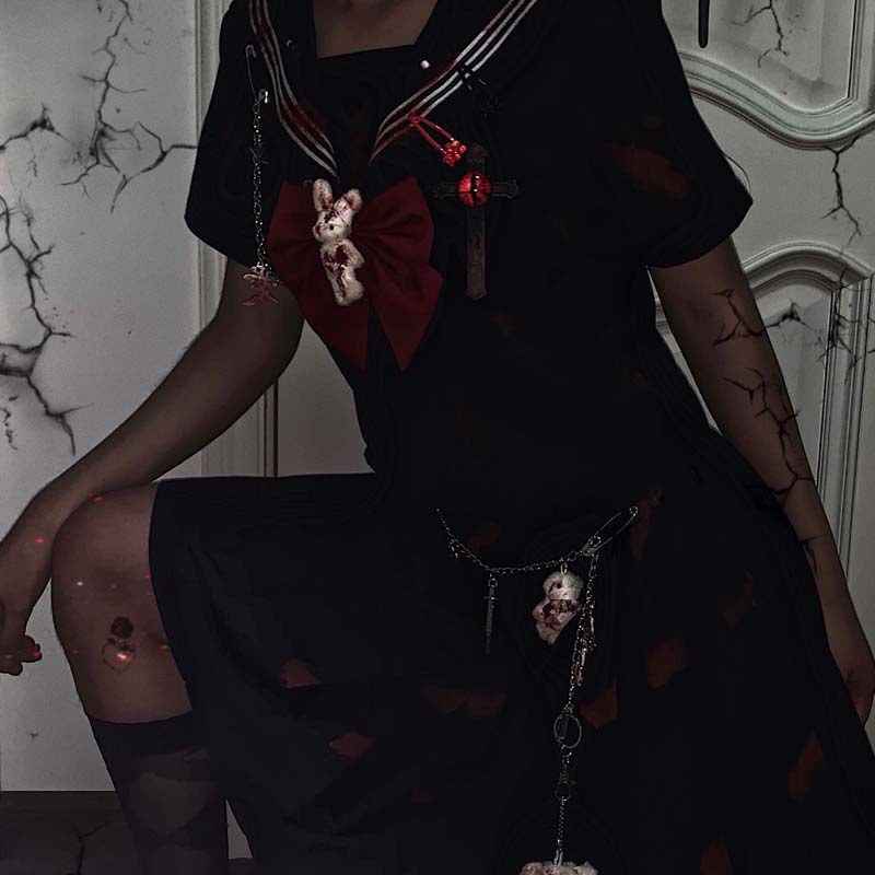 Bloody bears - modified jk uniform suit bad college JK uniform - original spot