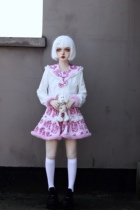 (Uniform party) Plush powder Barbie-improved jk uniform sweet and spicy suit JK uniform hot girl bad