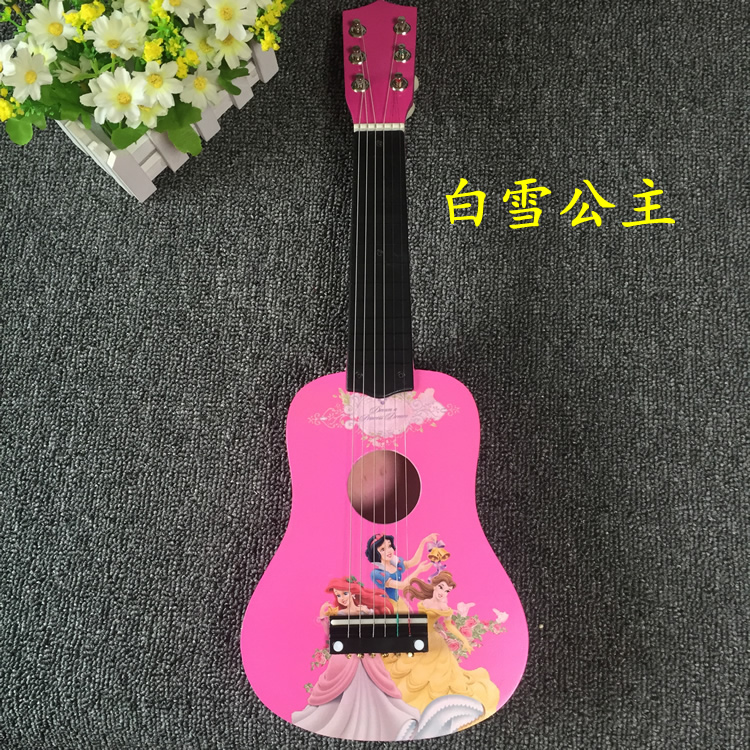 Đồ chơi guitar cho trẻ em bằng gỗ có thể được chơi Mô hình hoạt hình mô phỏng cây guitar nhỏ đồ chơi nhạc cụ - Đồ chơi nhạc cụ cho trẻ em trống đồ chơi