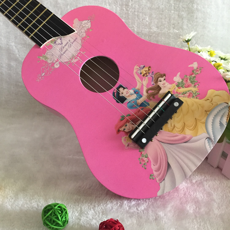 Đồ chơi guitar trẻ em bằng gỗ có thể chơi trẻ em mới bắt đầu 27 inch mô phỏng guitar đồ chơi bằng gỗ - Đồ chơi nhạc cụ cho trẻ em dàn trống cho bé