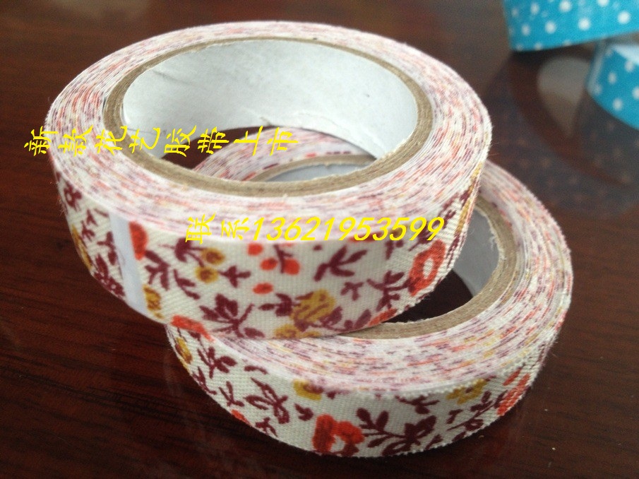 Foreign trade order ultra cute flower cloth decoration adhesive tape
