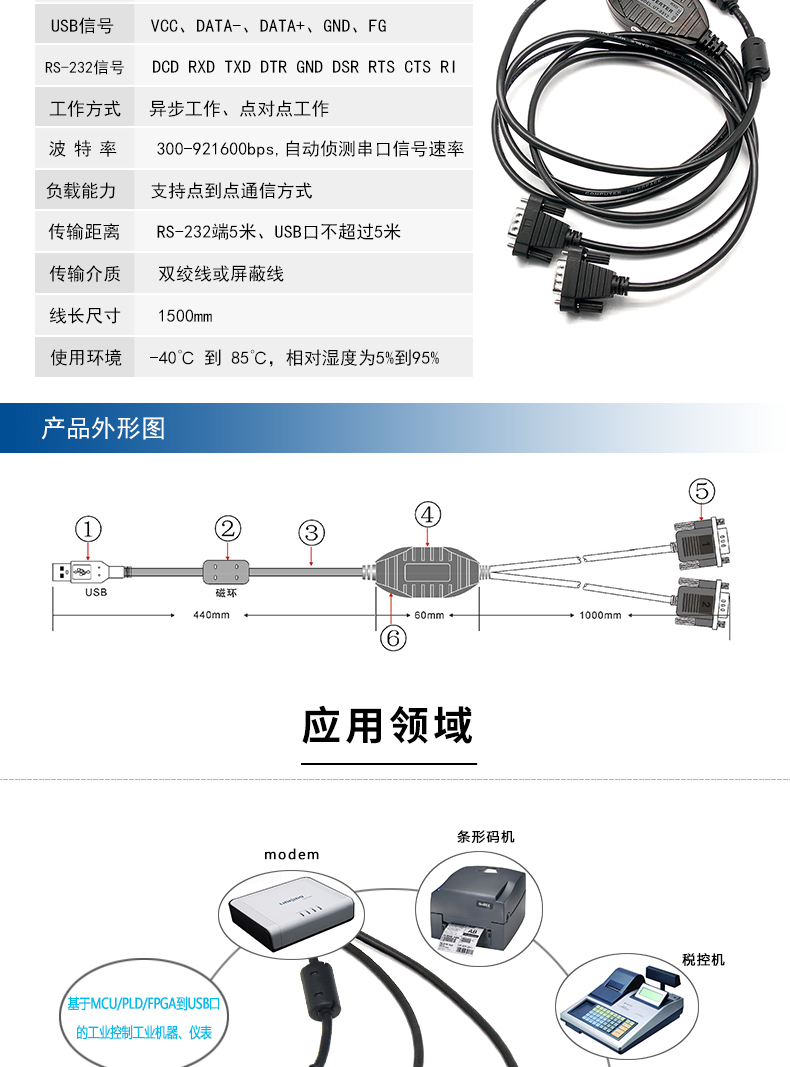 Yu Tai UT-8812 USB vào máy tính xách tay kết nối 2 RS232 cổng com nối tiếp cáp adapter 9-pin chuyển đổi nối tiếp FT232 chín-pin cáp nối tiếp dòng dữ liệu bộ chuyển đổi usp - USB Aaccessories đèn led usb