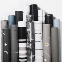 Dormitory wallpaper ins dormitory wallpaper home College students gray wallpaper waterproof self-adhesive cabinet desktop stickers