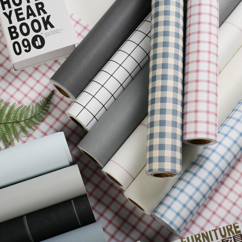 Waterproof wallpaper Self-adhesive bedroom warm wallpaper ins wind decoration Student dormitory renovation desk renovation sticker