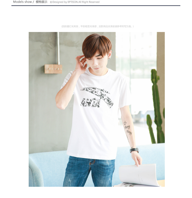 Anta áo thun ngắn tay nam nửa tay 2019 xuân hè trang web chính thức áo thun cổ tròn thoáng khí chạy bộ thể thao - Áo phông thể thao áo thun tay dài nam the thao