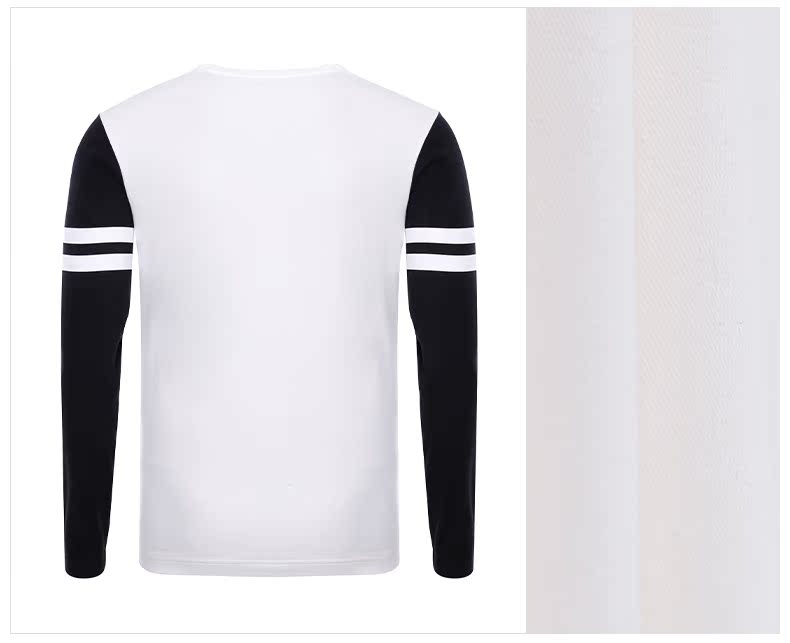 Đặc biệt bước dài tay áo T-Shirt nam 2018 mùa xuân và mùa thu thanh niên vòng cổ áo len thể thao áo sơ mi giản dị áo thun áo thun form rộng tay dài hàn quốc