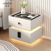 New style bedside table light luxury high-end installation-free 2024 smart Bluetooth speaker home solid wood cabinet