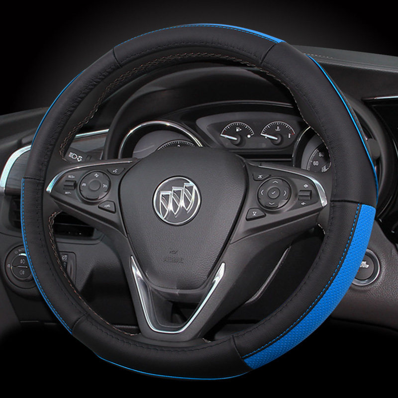 Suitable for Buick GL8GL6 Regal Onco Vickers Hybrid Kaiyue leather steering wheel sleeve universal handlebar cover