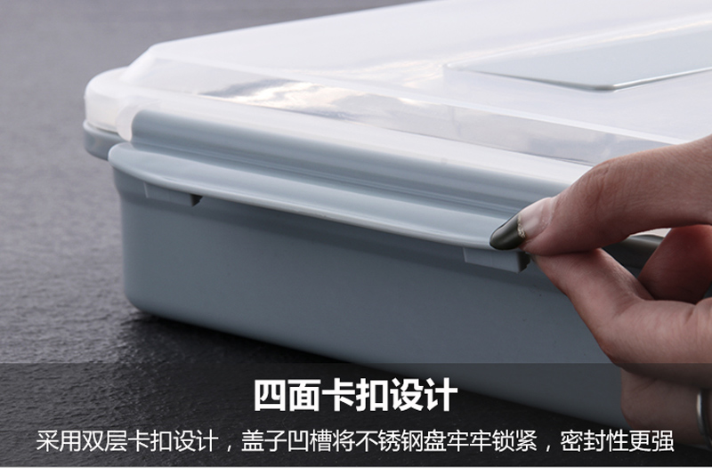 304 hộp thép không gỉ cách nhiệt cho người lớn thức ăn nhanh tấm năm hộp ăn trưa hộp ăn trưa hộp căng tin cách nhiệt - Hộp cơm điện sưởi ấm hộp cơm elmich