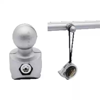Round head adhesive hook 28mm third-generation wire rod joint aluminum alloy lean pipe connector fittings Workbench flow frame