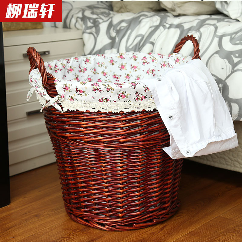 Liushixuan Willow Tox Dirty Laundry Basket Containing basket Toy Debris Barrel Laundry Basket Louis no Gai Dirty Laundry Basket