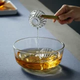 美斯尼 Толстый стеклянный чай, промывая прозрачную миску большой емкости