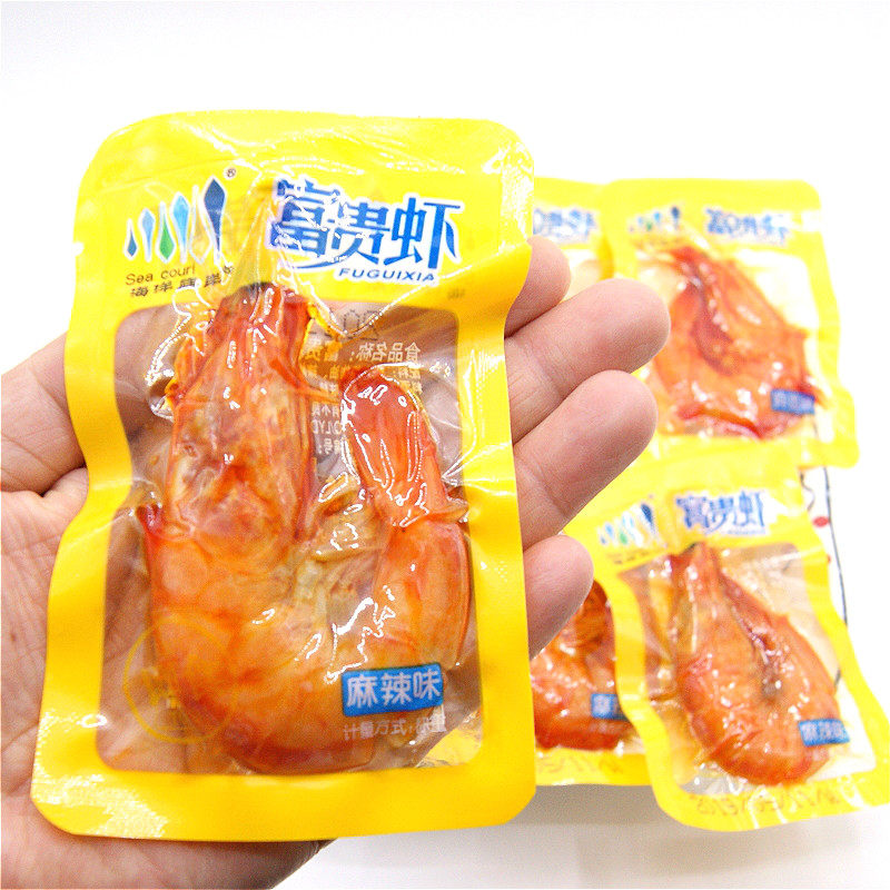 Marine Food Ready-to-eat Great Shrimp Marine Family Shore Rich Shrimp Oil Braised Fresh And Spicy Roasted Red Shrimp Dry 
