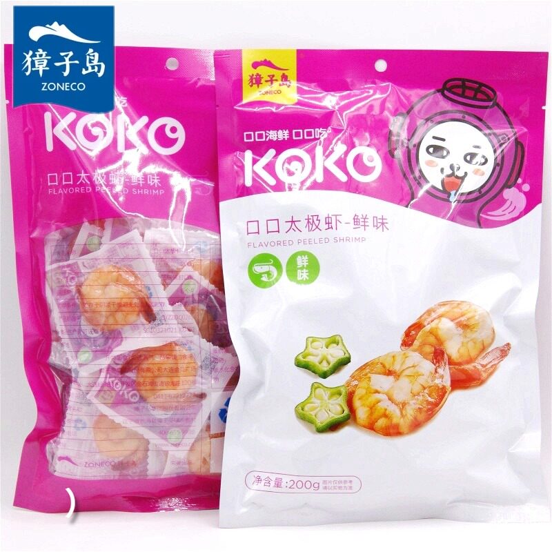  Dalian Changzi Dao Tai Chi Shrimp Vacuum Ready-to-eat KOKO Shrimp Jen Fresh Flavor Shrimp Original Factory Packaging