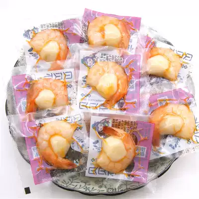 Dalian Badaxian Island shell shrimp scallop whole shell shrimp barbecue instant food Dalian seafood