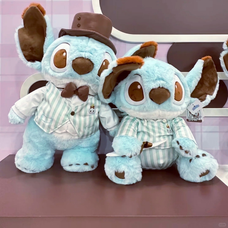 Mint Green Stitch Plush Toy Authentic Disney Shanghai Zhangyuan Limited Pop-Up Store Stitch Large Plush Doll