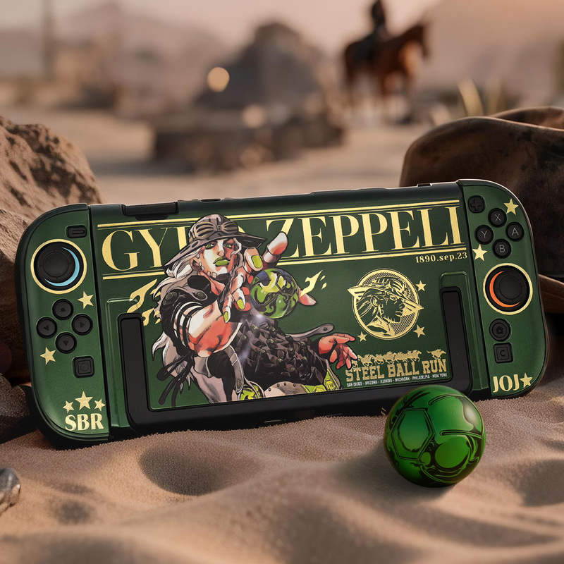 Jojo Bumpy Man Gold Foil Theme Switch 2Nd Generation Protective Case Ns2 Metal Hard Case Split Case