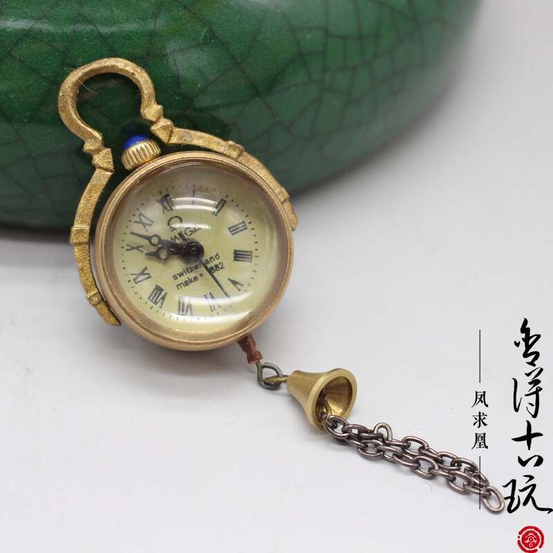 Antique antique collection retro mechanical watch crystal pocket watch delicate minineck crystal watch