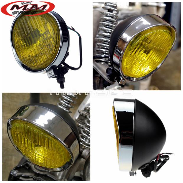 Retro locomotive modified 5 3 4 inch headlights headlights running lights general Harley coffee racing