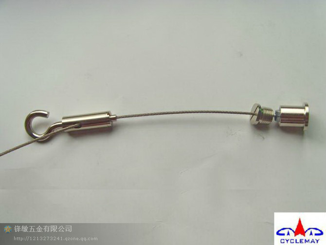 Steel wire rope lamps exhibition hall exhibition hanging painting hanging rope hanging wire safety rope hanging type ceiling round mosquito net sling ceiling fan