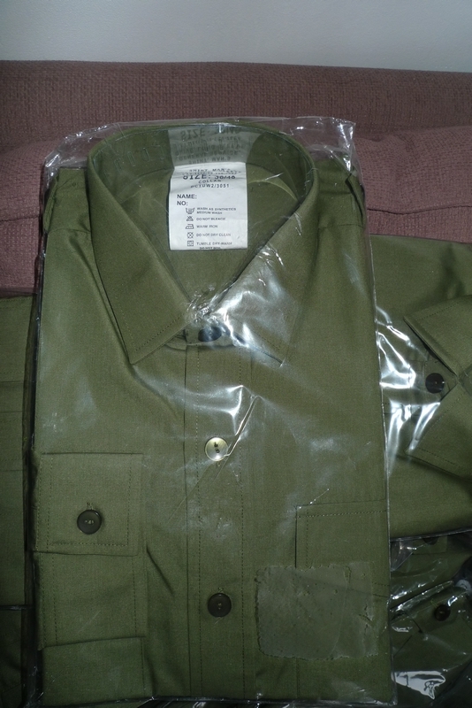 New Army Edition British Army Olive Green Camp Long Sleeves Shirt British Original Clothing