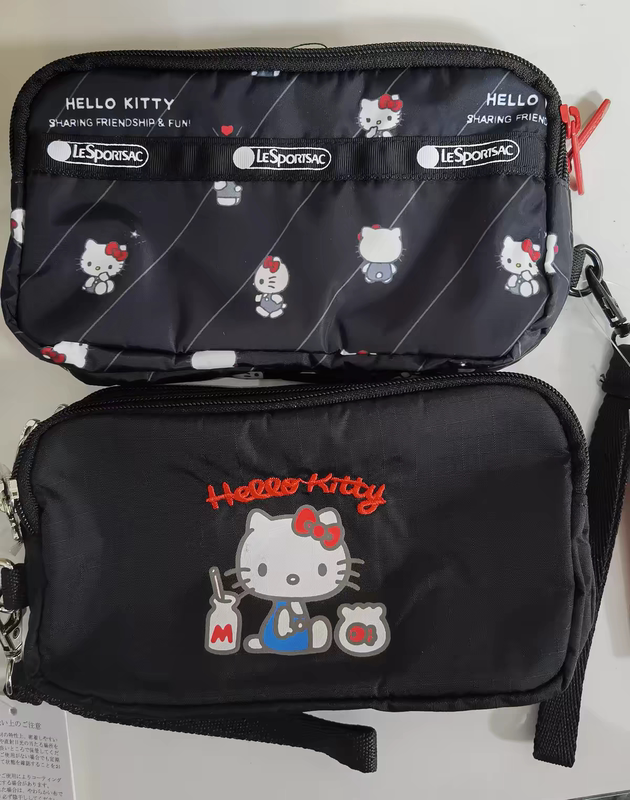 Hellokitty Co-Branded Three-Zipper Wallet Cartoon Bag Coin Purse Card Holder Clutch Bag Cosmetic Bag Pencil Case Hellokitty Co-Branded Three-Zipper Wallet Cartoon Bag Coin Purse Card Holder Clutch Bag Cosmetic Bag Pencil Case