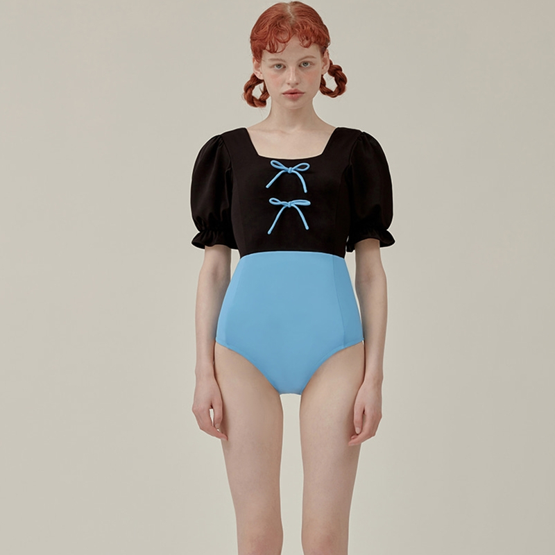 Japan PAMEO POSE teenage swimsuit woman cute retro even body Triangle covered with dead pool Water temperature Springs