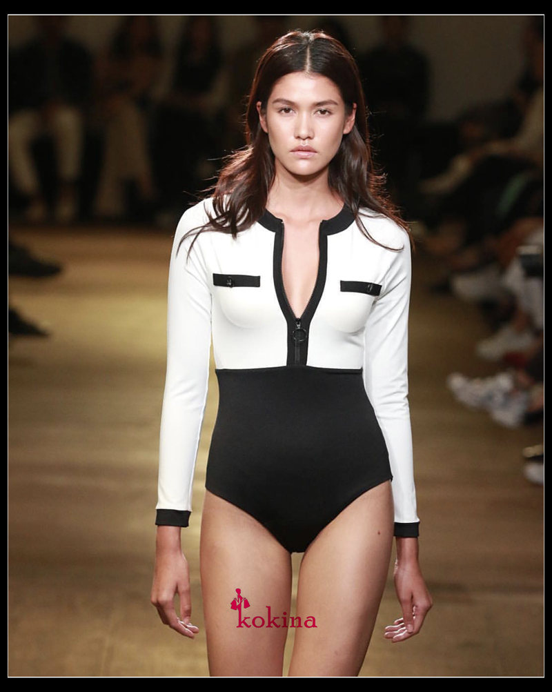 Thai boomer swimsuit women's 19 new conservative Belly Belly navy Wind Death Cub Water Long sleeves Lived swimsuit