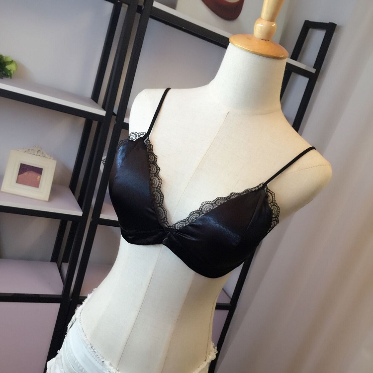 Sexy dây đeo vai mỏng phía dưới quấn dây đeo ngực đồ lót phần ngắn vẻ đẹp trở lại vest chống ánh sáng bên trong với ngực pad ống hàng đầu áo lót nữ thể thao