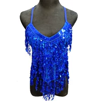 Royal Blue Single Belly Top