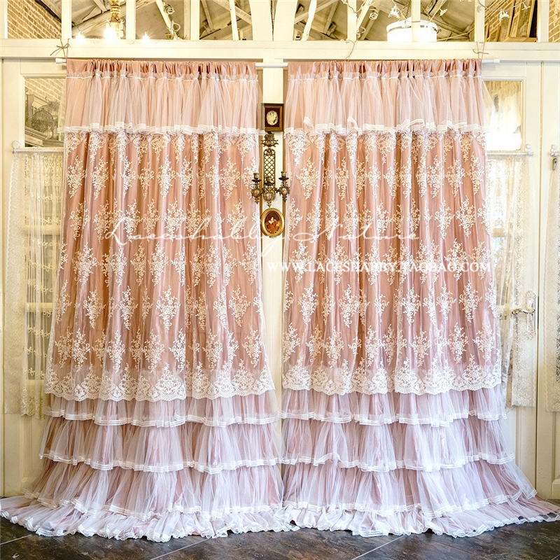 Laceshabby new retro ruffle embroidery