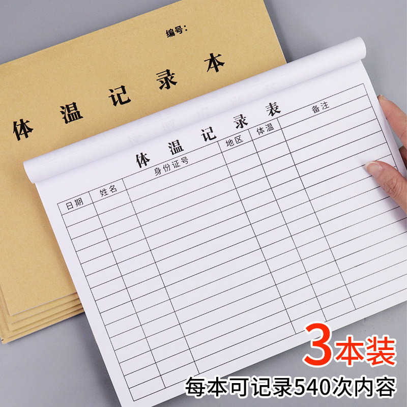 Body Temperature Record Sheet Prevention New Coronavirus Fight Against Pneumonia Enterprise Rework Outbreak Prevention And Control Body Temperature Registration Book