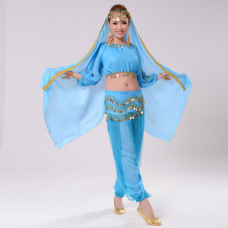 Oriental Dance Clothing Belly Dance Showsuit Indian Dance Clothing Dance Jean Trouser National Dance Show